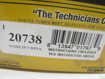 Bortek 20738 Engine Water Pump For 1995-1998 Acura TL 2.5L, 1992-1994 Vigor 2.5L
