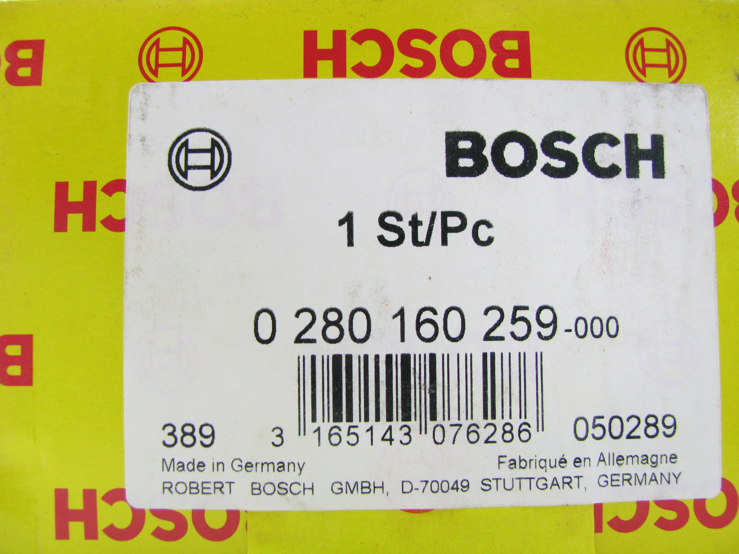 NEW OEM Bosch 0280160259 Stock Fuel Pressure Regulator 87-90 Pontiac 2.0L TURBO