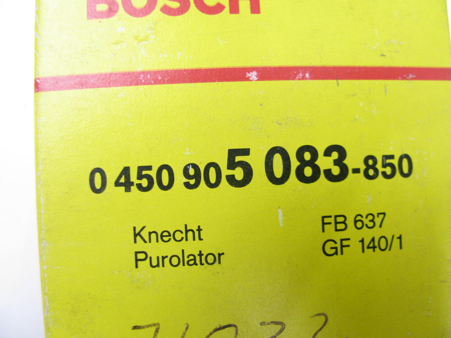 Bosch 0450905083 Fuel Filter Replaces FB637 GF140 GF141