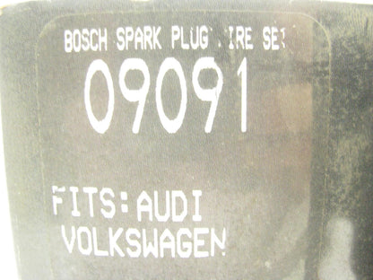 Bosch 09091 Ignition Spark Plug Wire Set For 1980-1990 Audi 1.6L 1.7L 1.8L 2.0L