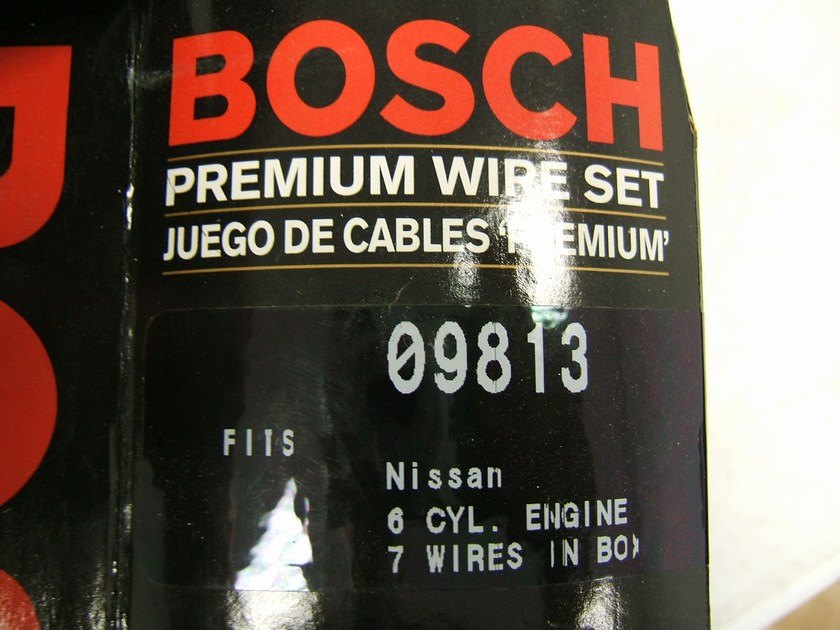 Bosch 09813 Ignition Spark Plug Wire Set For 1989-1994 Nissan Maxima