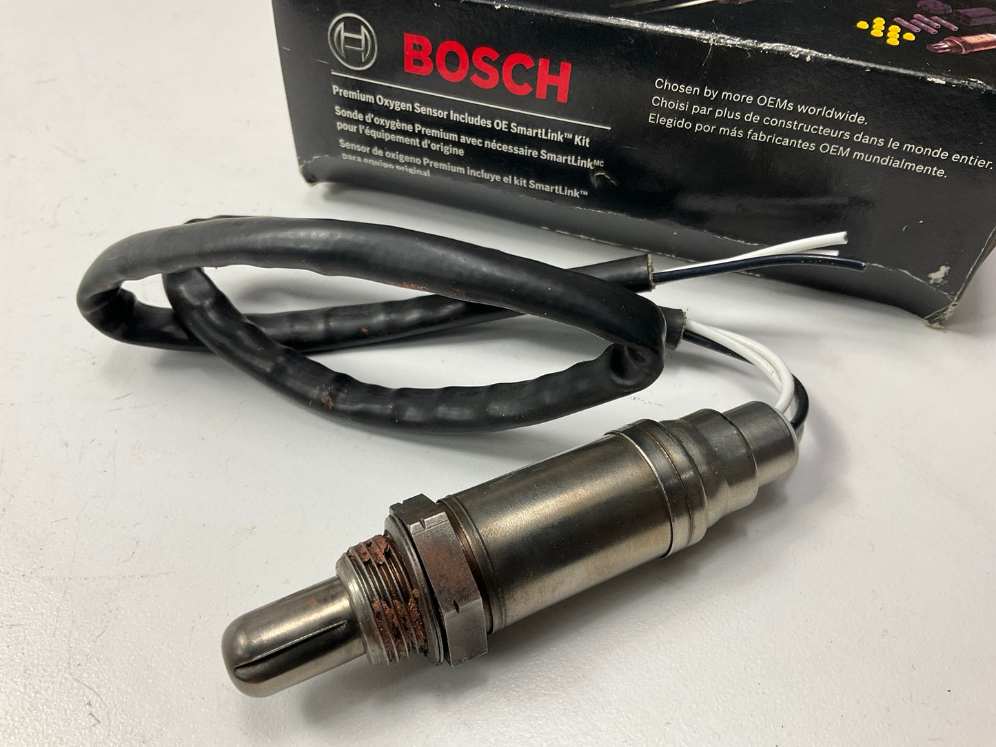 Cut Connector, Comes As Shown - BOSCH 15726 3 Wire Universal Oxygen Sensor