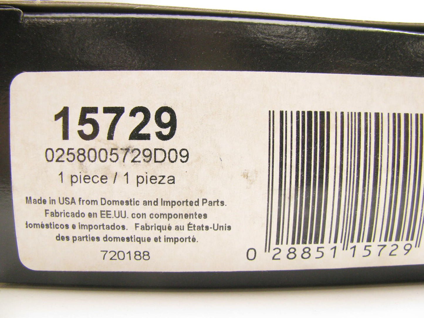 Bosch 15729 UNIVERSAL Oxygen O2 Sensor, 4 Wire - 0258005729