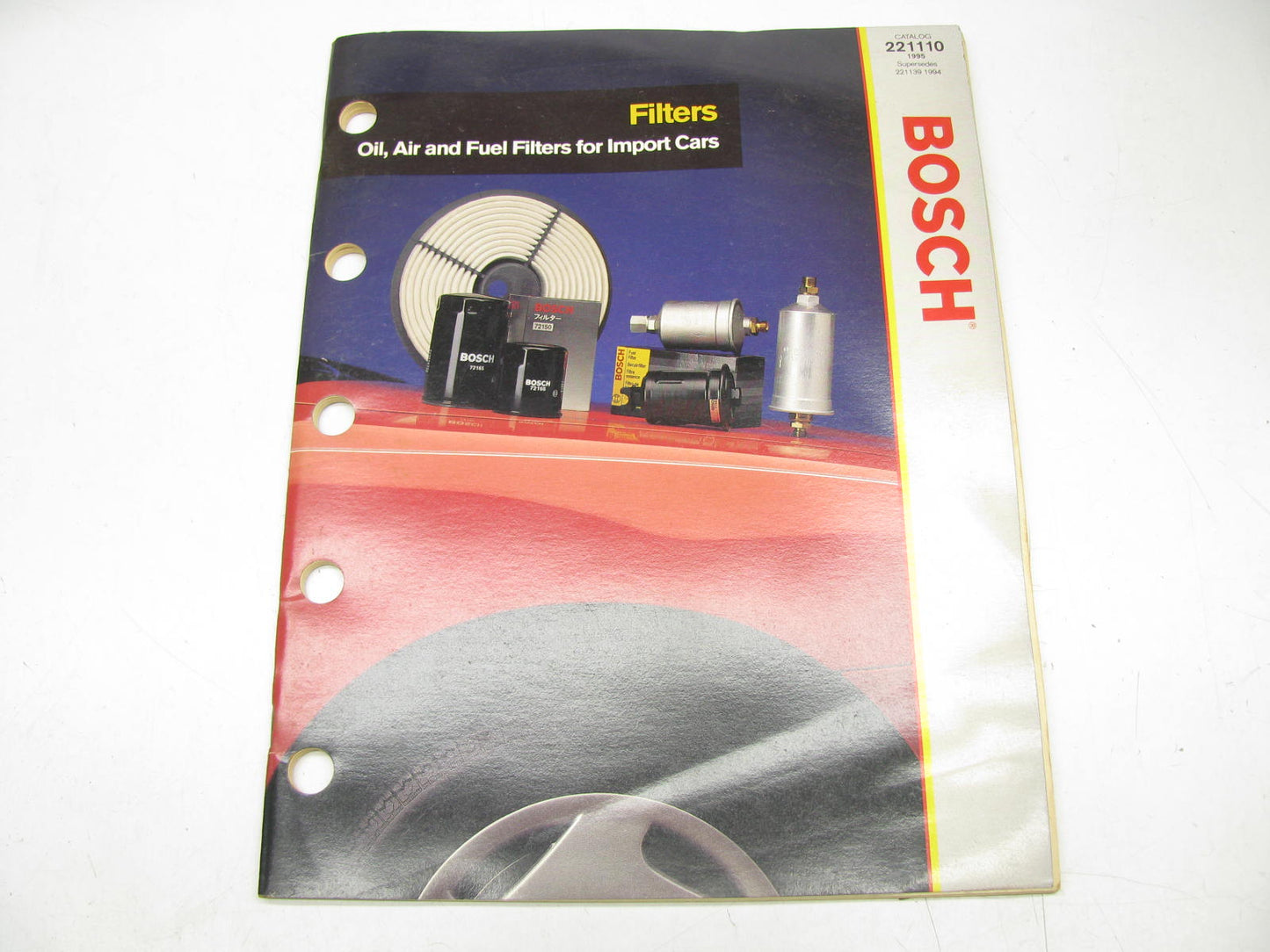 USED Bosch 221110 Filter Parts Catalog - Oil, Air, Fuel Filters, 1995, 71 Pages