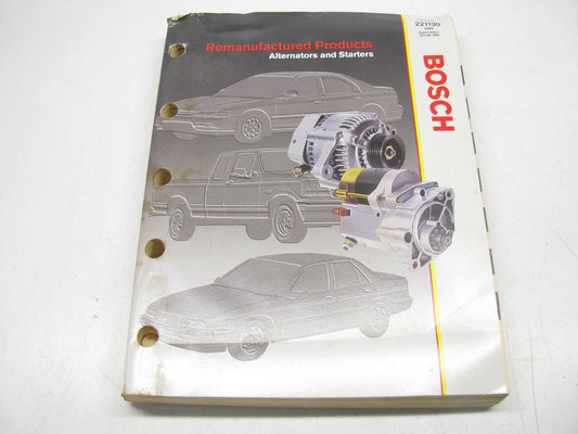 Bosch 221130 Reman Alternators & Starters Catalog - 1995, 453 Pages