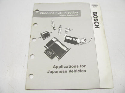 Bosch 221132S Fuel Injection Parts Catalog For Japanese Vehicles - 1995, 17 PGS