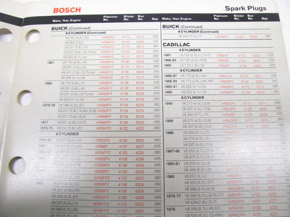 Bosch Platinum Spark Plug Catalog 23 Pages #221380