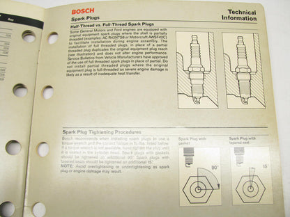 Bosch Platinum Spark Plug Catalog 23 Pages #221380