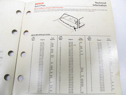 Bosch Platinum Spark Plug Catalog 23 Pages #221380