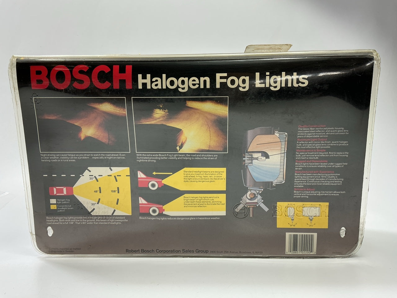 Bosch 22350C Universal Vintage Complete Fog Driving Light Lamp Kit - 5-1/2'' X 4''