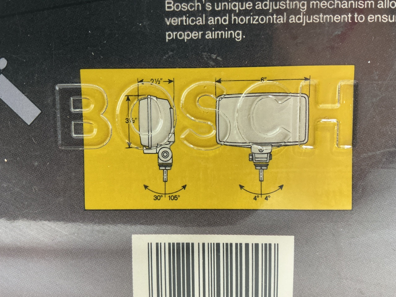 Bosch 22350C Universal Vintage Fog Driving Light Lamp Kit - 5-1/2'' X 4''