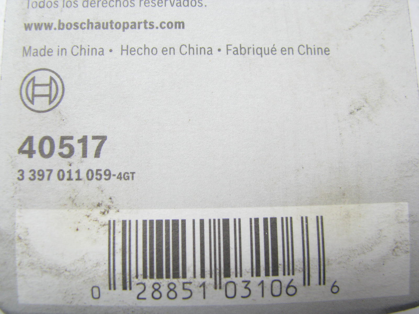 Bosch 40517 Direct Connect Windshield Wiper Blade - 17''