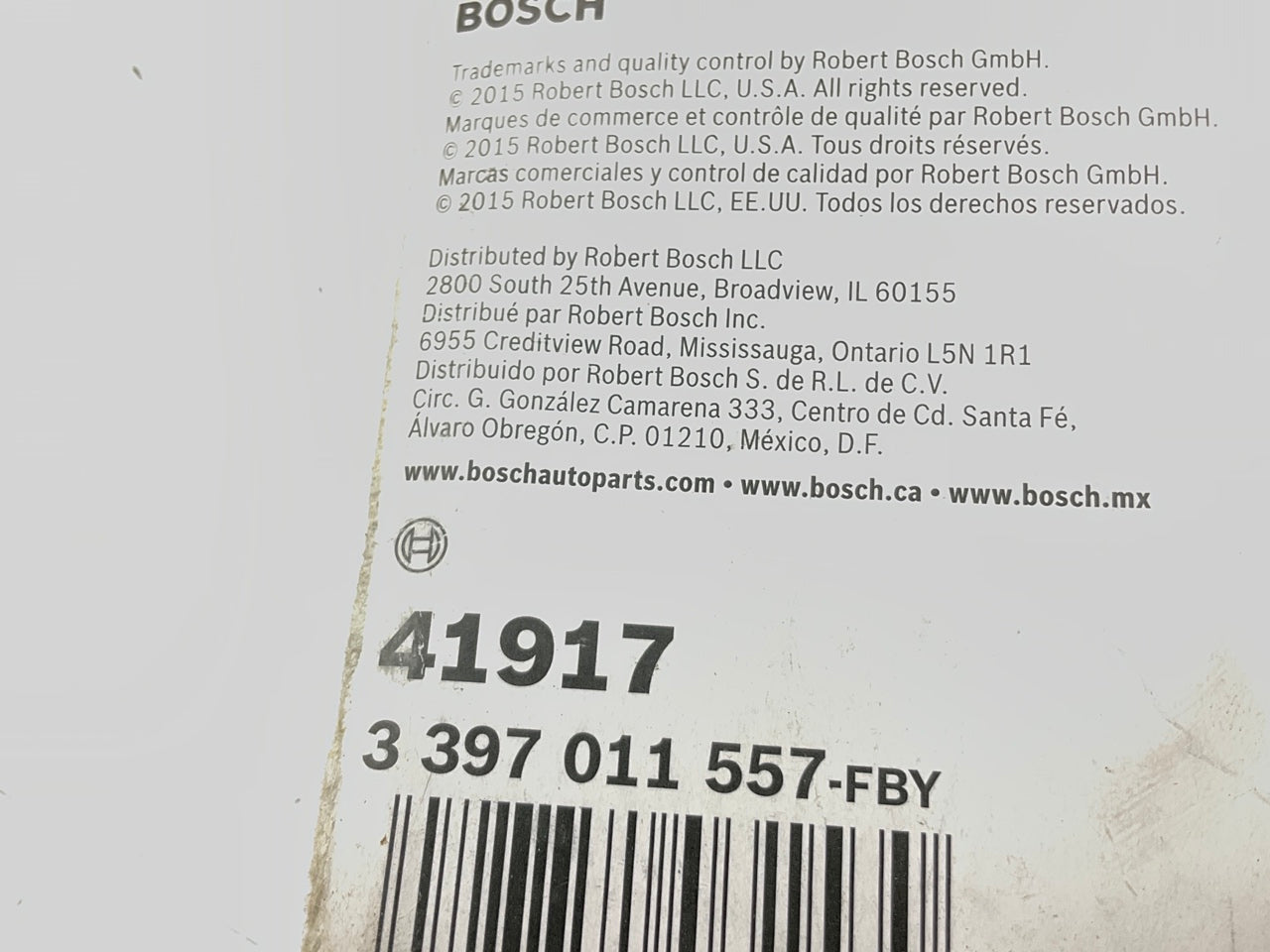 BOSCH 41917 Excel+ Conventional Wiper Blade - 17''