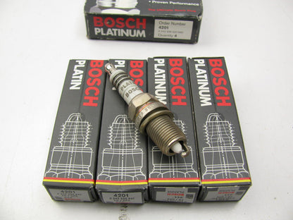 (4) Bosch 4201 Platinum Spark Plugs  FR7DPX