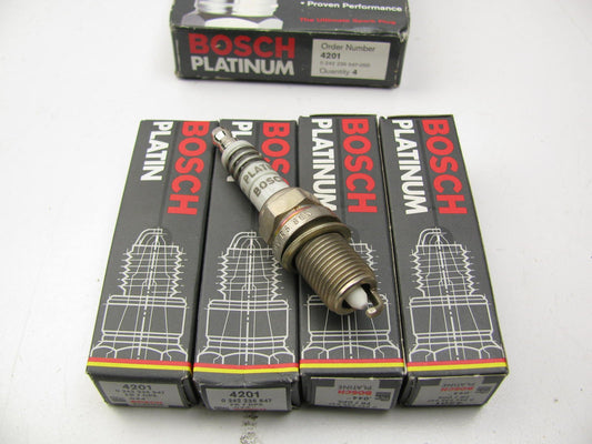 (4) Bosch 4201 Platinum Spark Plugs  FR7DPX