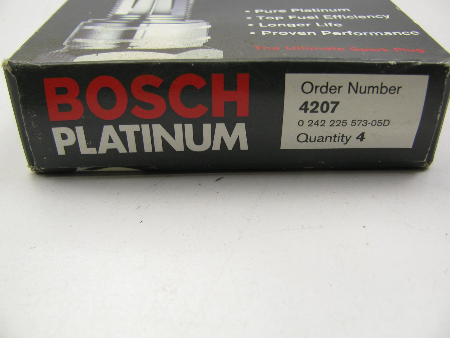 (4) Bosch 4207 PLATINUM Spark Plugs