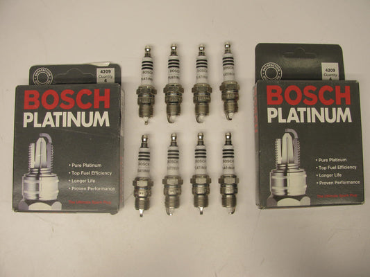 (8) Bosch 4209 Ignition Spark Plugs - Platnium