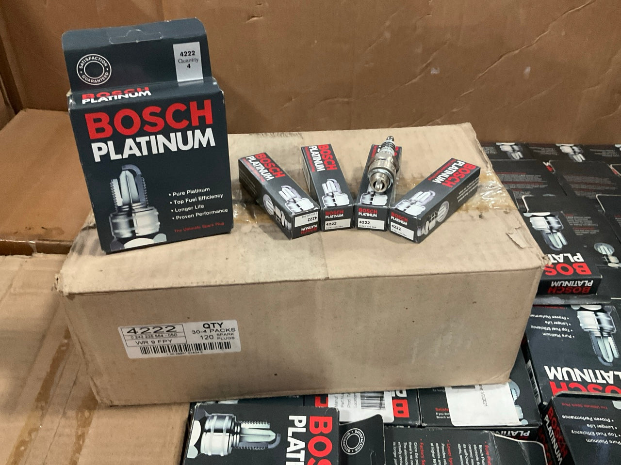 Wholesale Lot Of 6,062 Bosch 4222 Platinum Spark Plugs