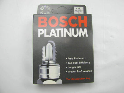 (4) Bosch 4223 PLATINUM Spark Plugs