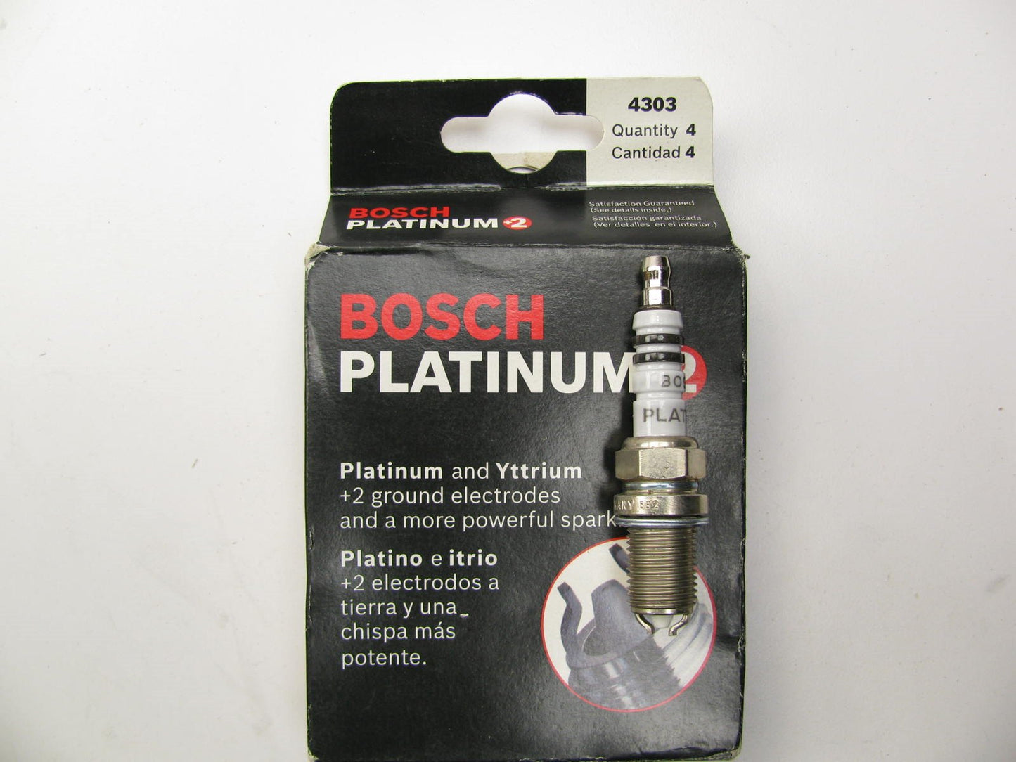 (4) Bosch 4303 PLATINUM PLUS +2 Spark Plugs