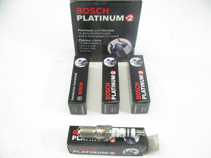 (4) Bosch 4304 Ignition Spark Plugs - Platnium +2