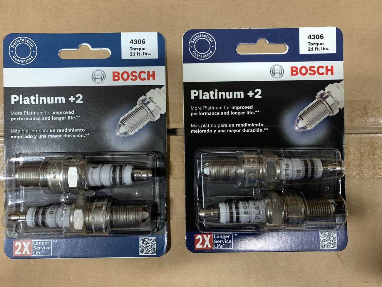 (4) BOSCH Platinum +2 Spark Plugs For 1986-1995 Suzuki Samurai 1.3L