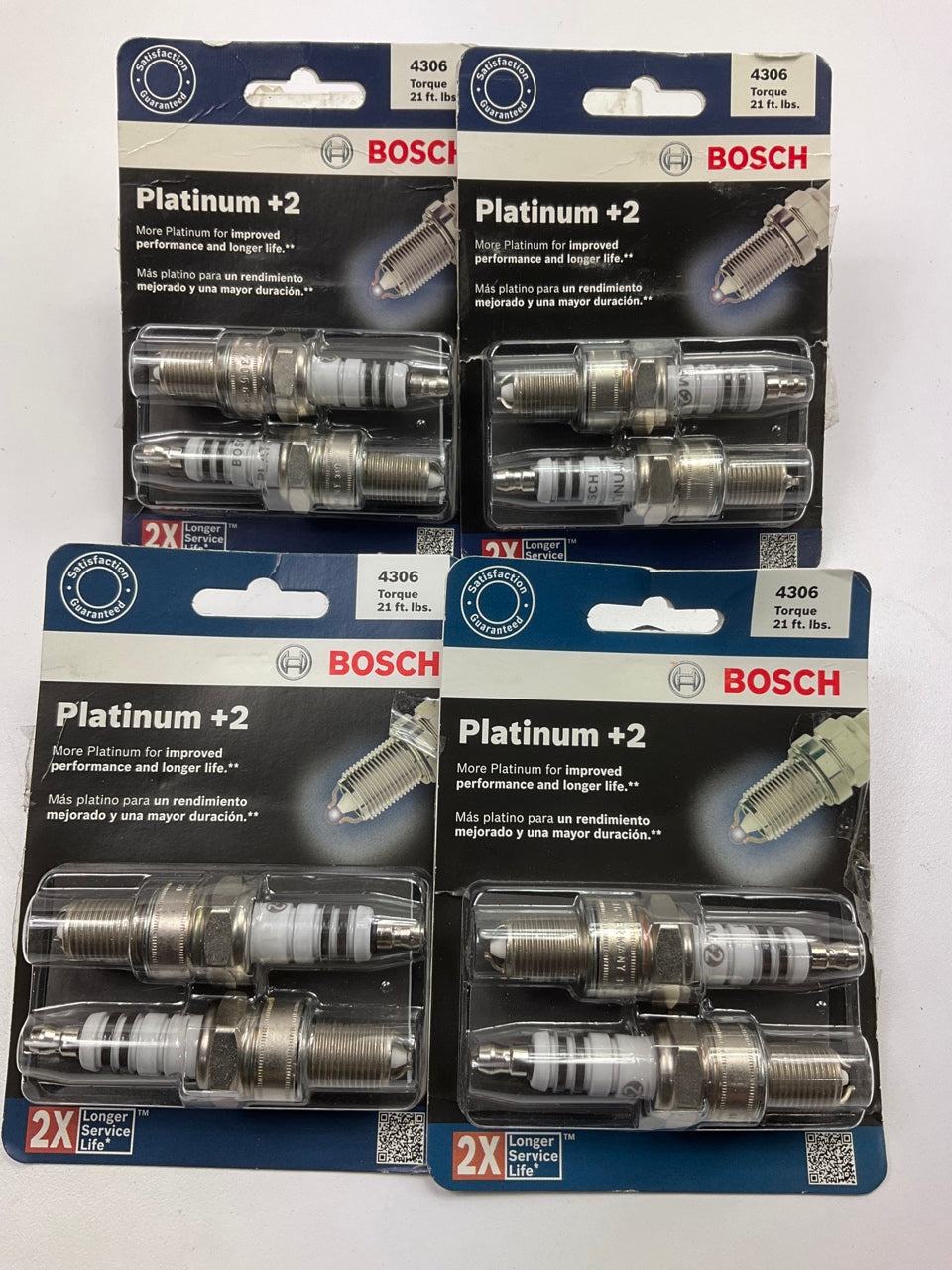 (8) BOSCH 4306 PLATINUM Spark Plugs For 1983-1989 Nissan D21 Truck Dual Plug Z24