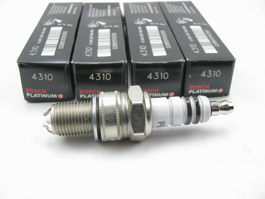 (4) Bosch 4310 PLATINUM +2 Spark Plugs