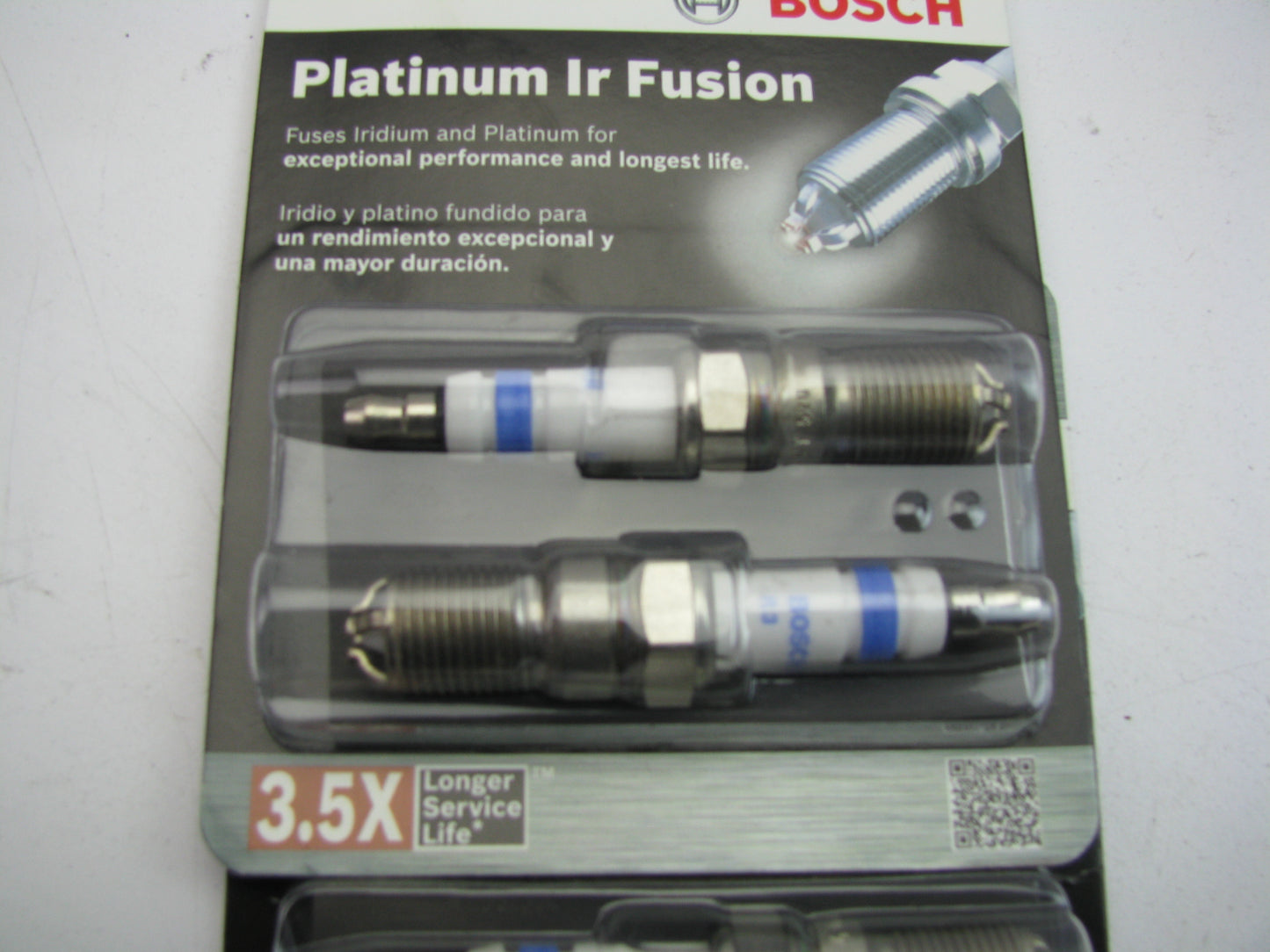 (4) Bosch 4504 Ignition Spark Plugs - Platnium IR Fusion