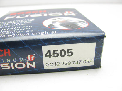 (4) Bosch 4505 Platinum IR Fusion Spark Plug
