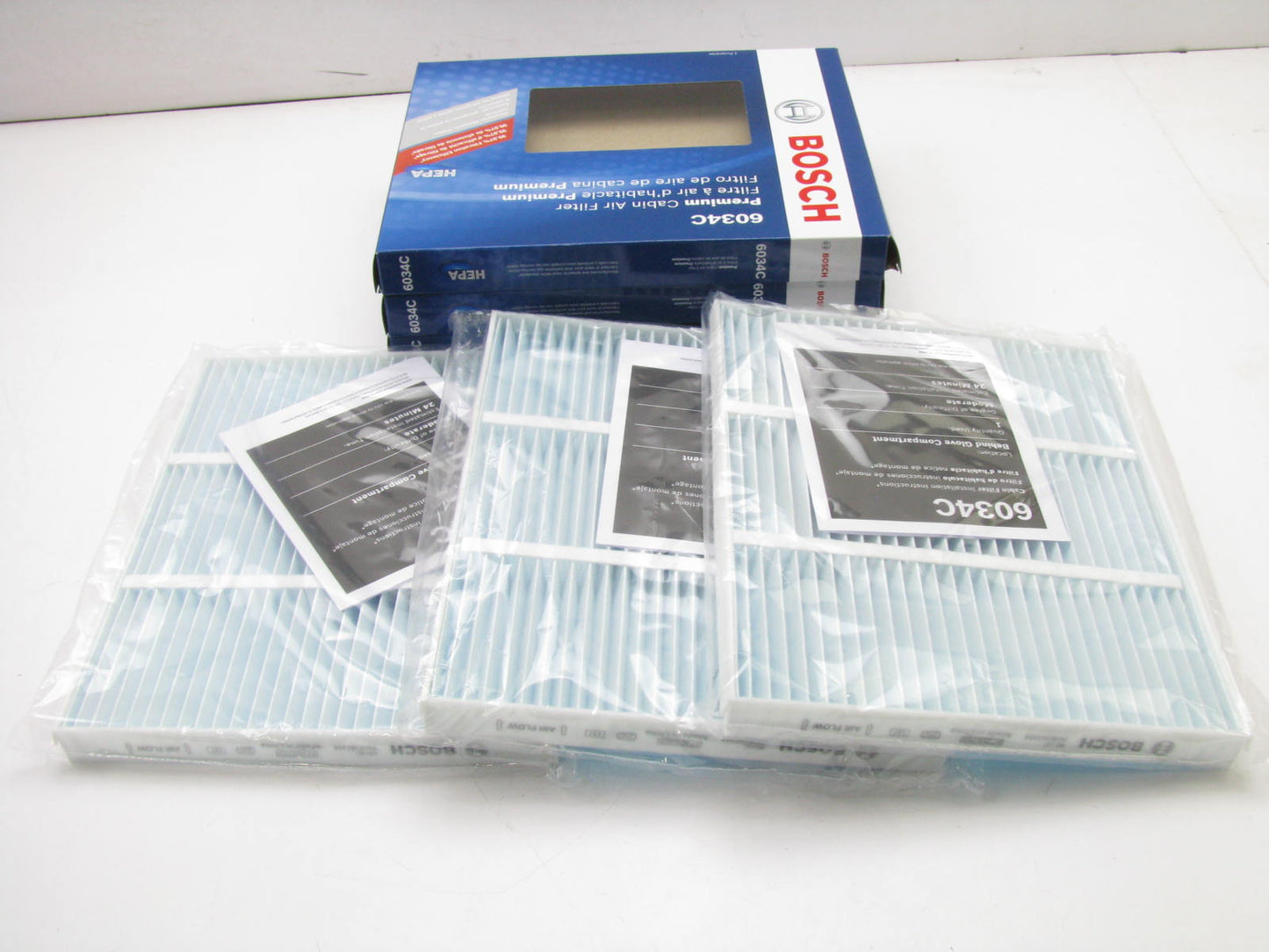 (3) Bosch 6034C Cabin Air Filter