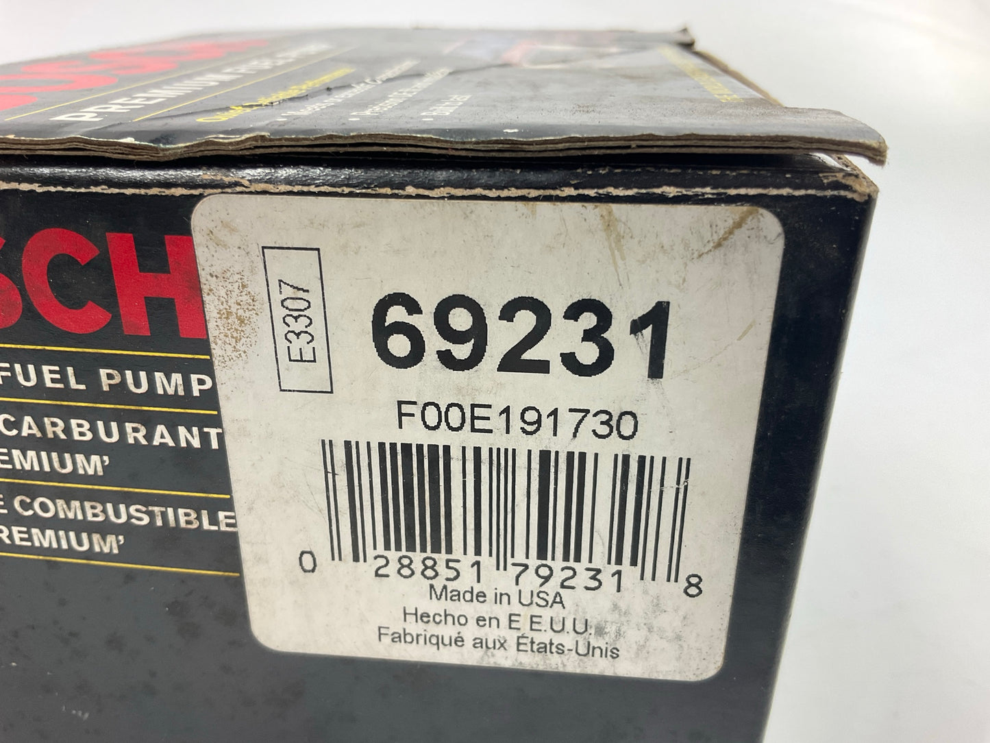 Bosch 69231 Electric Fuel Pump With Strainer For 1993 Cadillac Eldorado, Seville