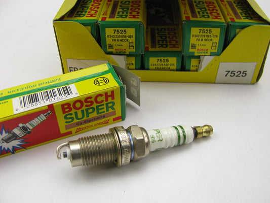 (10) Bosch 7525 Super Spark Plugs - 0242229595