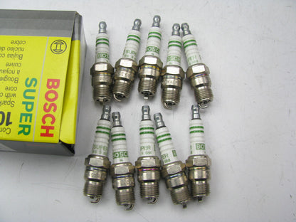 (10) Bosch 7573 Super Ignition Spark Plugs - 0424225530-076 HR9ACY