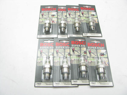 (8) Bosch 7807 Super Ignition Spark Plug - 0241209800-4U1 CJ14 7677 BMR2A