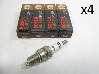 (4) Bosch 7907 Super Plus Ignition Spark Plug - Nickel
