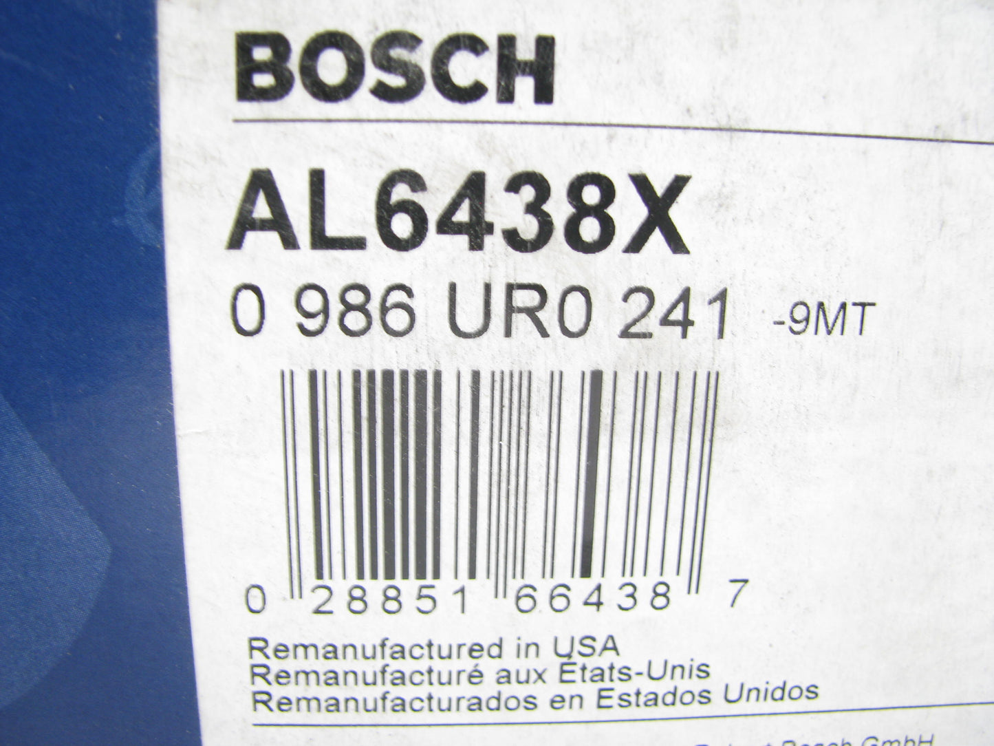 REMAN. Bosch AL6438X Alternator For 2004-2006 Pacifica 3.5L