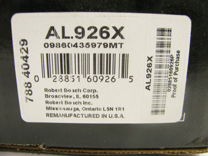 REMAN. Bosch AL926X 55 Amp Alternator For OM352 Mercedes Unimog 0120469686