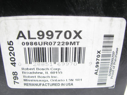 REMAN. Bosch AL9970X Alternator For John Deere Tractor