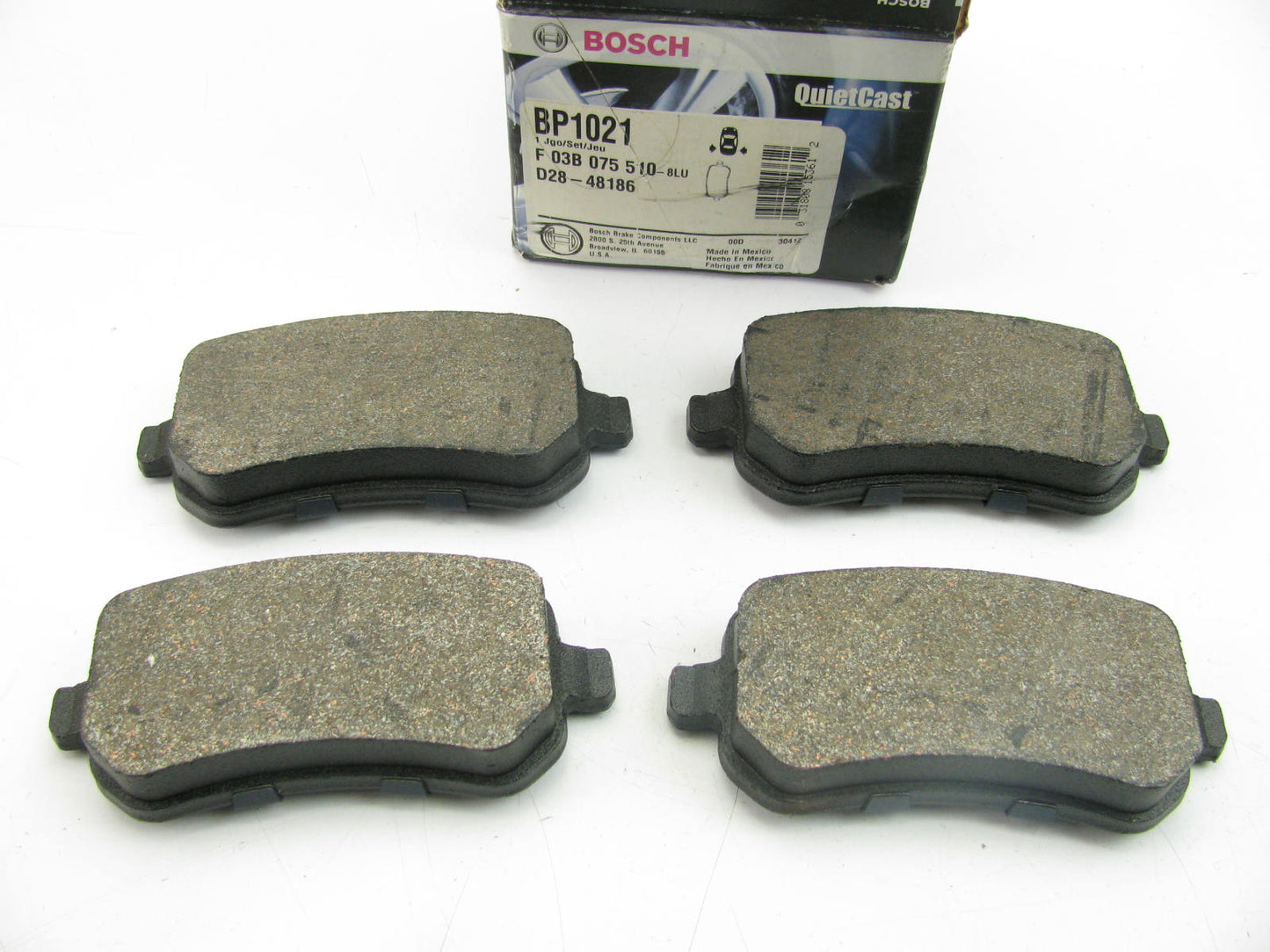 Disc Brake Pad Set-Quietcast Pads With Hardware Rear Bosch BP1021