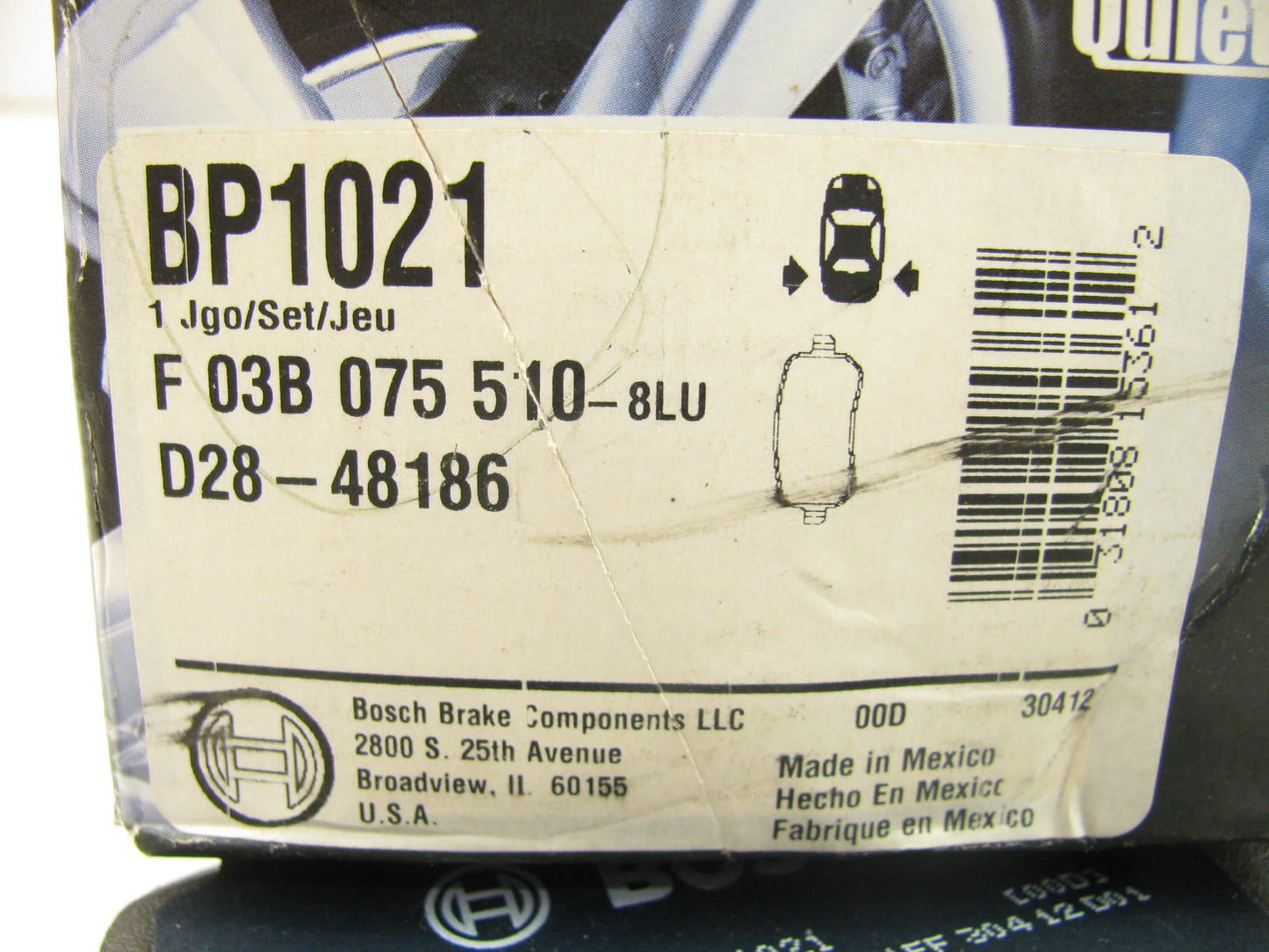 Bosch BP1021 Rear Brake Pads