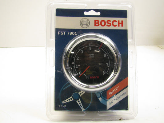 Bosch FST7901 Sport II 3-3/8'' Tachometer (Black Face) RPM 0-8000