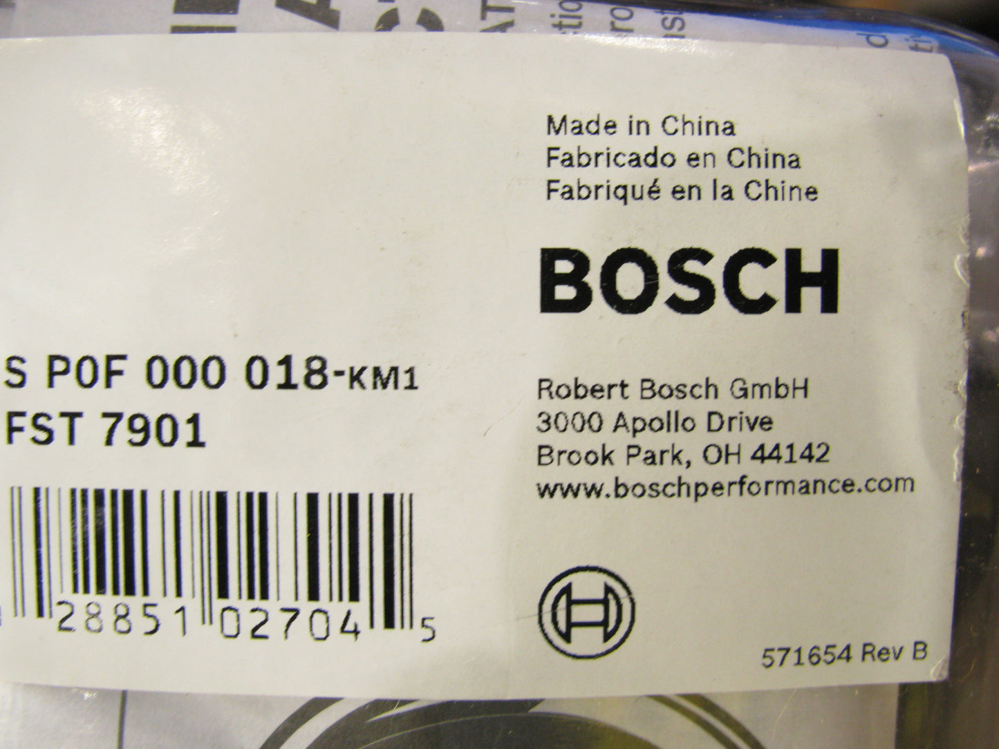 Bosch FST7901 Sport II 3-3/8'' Tachometer (Black Face) RPM 0-8000