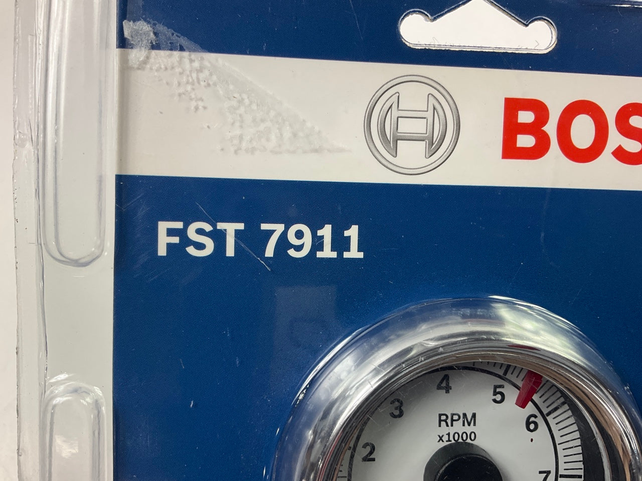 Bosch FST7911 Sport II 2-5/8'' Tachometer Tach Gauge (White Face) 0-8000 RPM