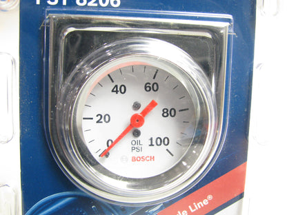 Bosch FST8206 Style Line 2'' Mechanical Oil Pressure Gauge (White Face)