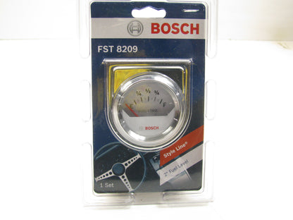 Bosch FST8209 Style Line 2'' Electrical Fuel Level Gauge White/Chrome