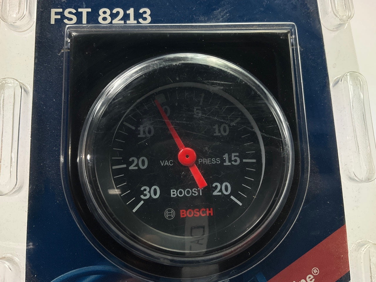 Bosch FST8213 Style Line 2'' Mechanical Vacuum/Boost Gauge - Black Face