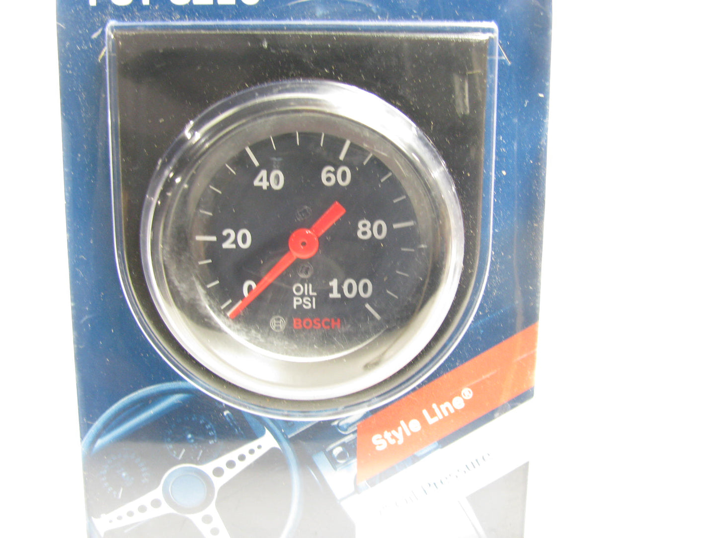 Bosch FST8216 Style Line 2'' Mechanical Oil Pressure Gauge (Black)