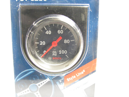 Bosch FST8216 Style Line 2'' Mechanical Oil Pressure Gauge (Black)