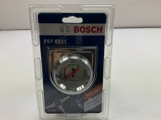 Bosch FST8221 2'' Mechanical Eco Fuel Economy Gauge With Chrome Mounting Panel